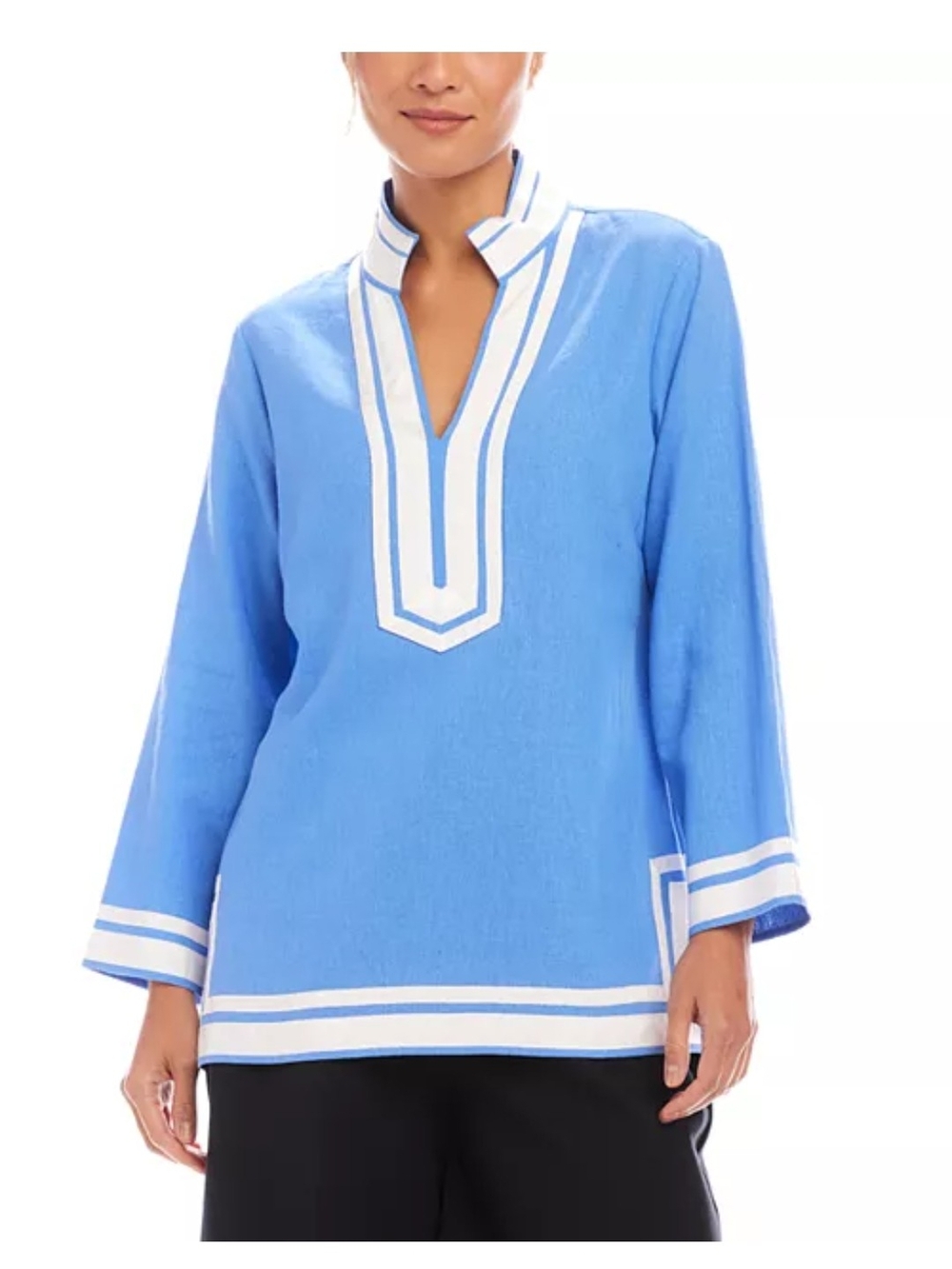 Karen Kane XL St Tropez Linen Blend Tunic NWT